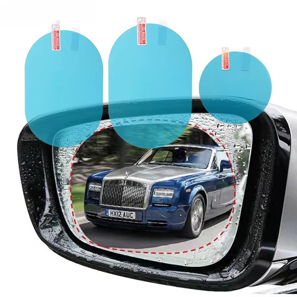 Anti Glare Car Rearview Mirror Film - 2/4 buah Pelapis Kaca Spion Mobil