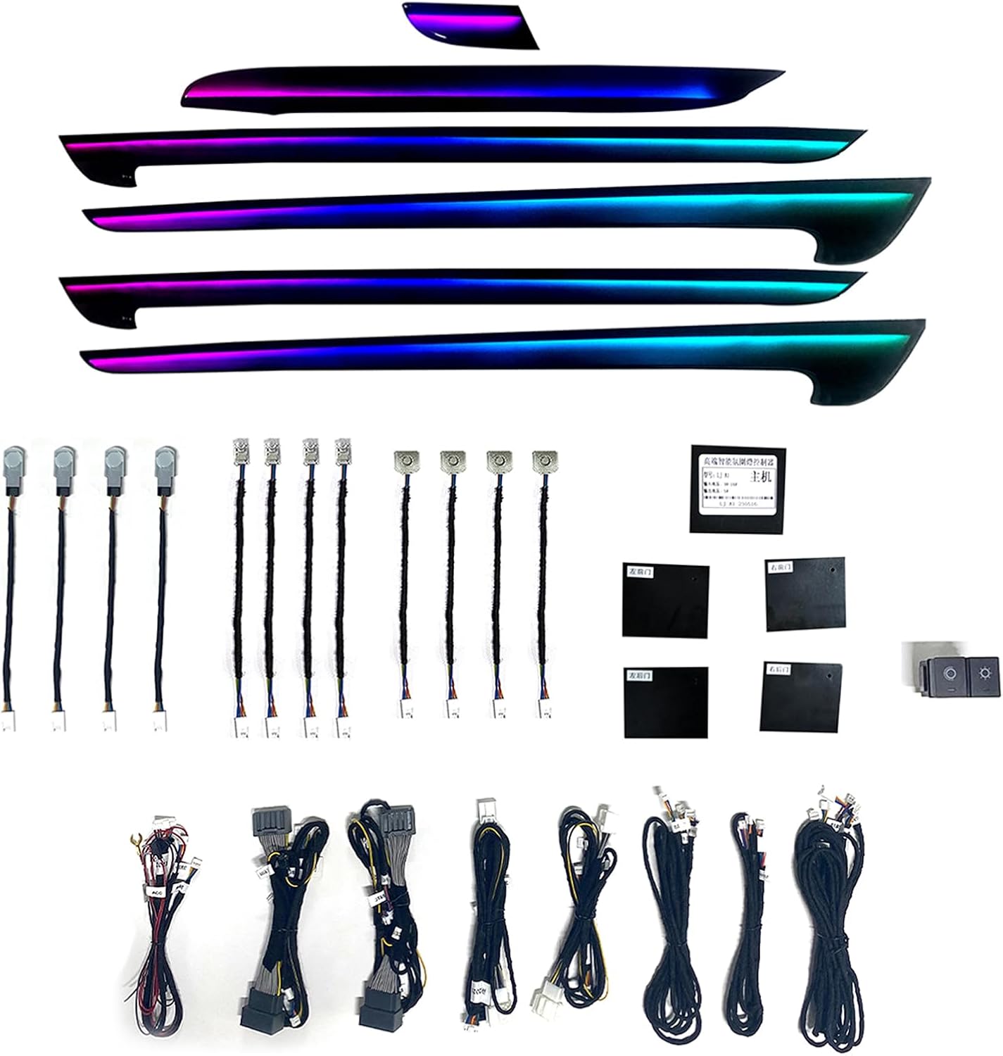 Led Ambient Interior Car Lights App Control - 18 in 1 Lampu Ambient LED