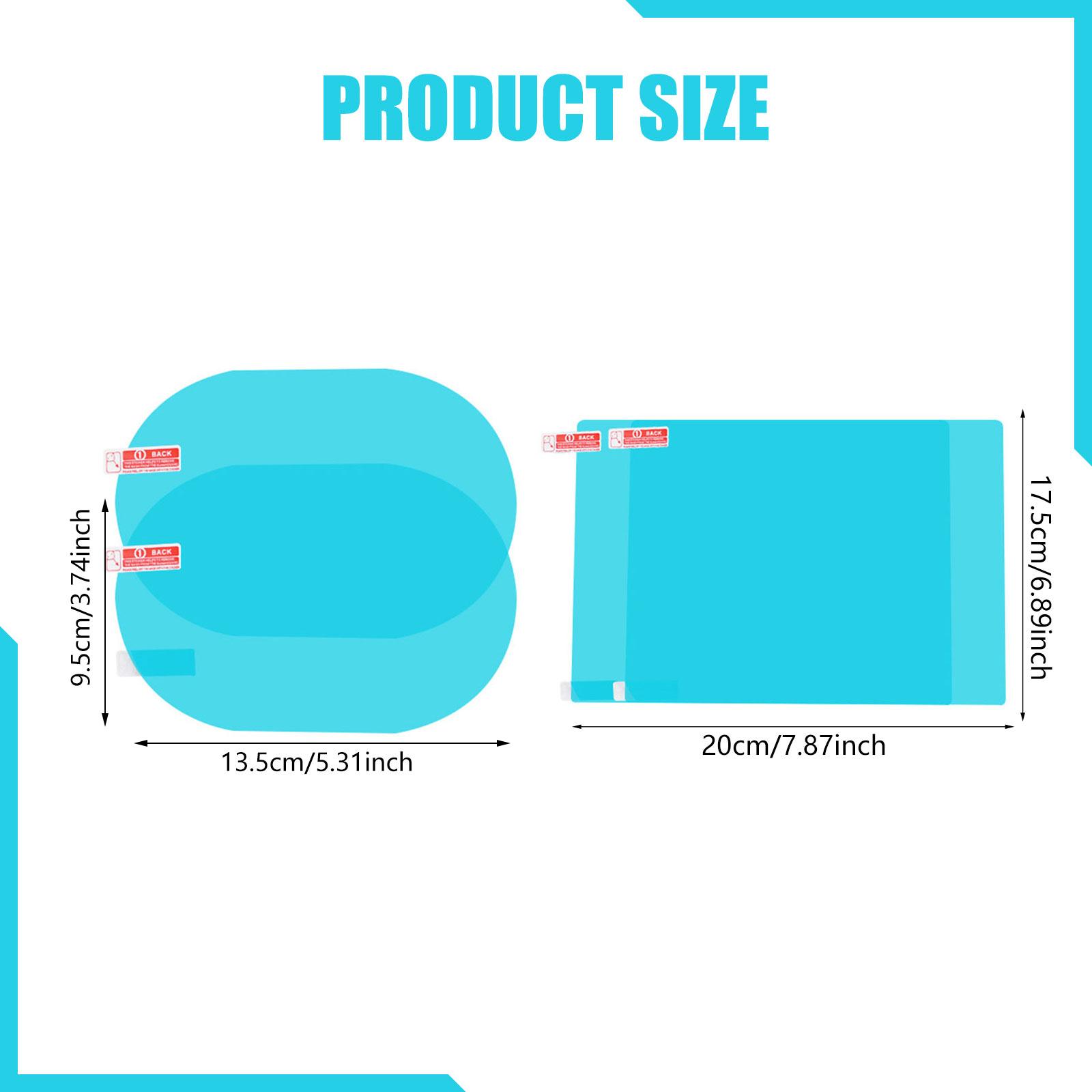 Anti Glare Car Rearview Mirror Film - Pelapis Kaca Mobil untuk Jendela Samping,