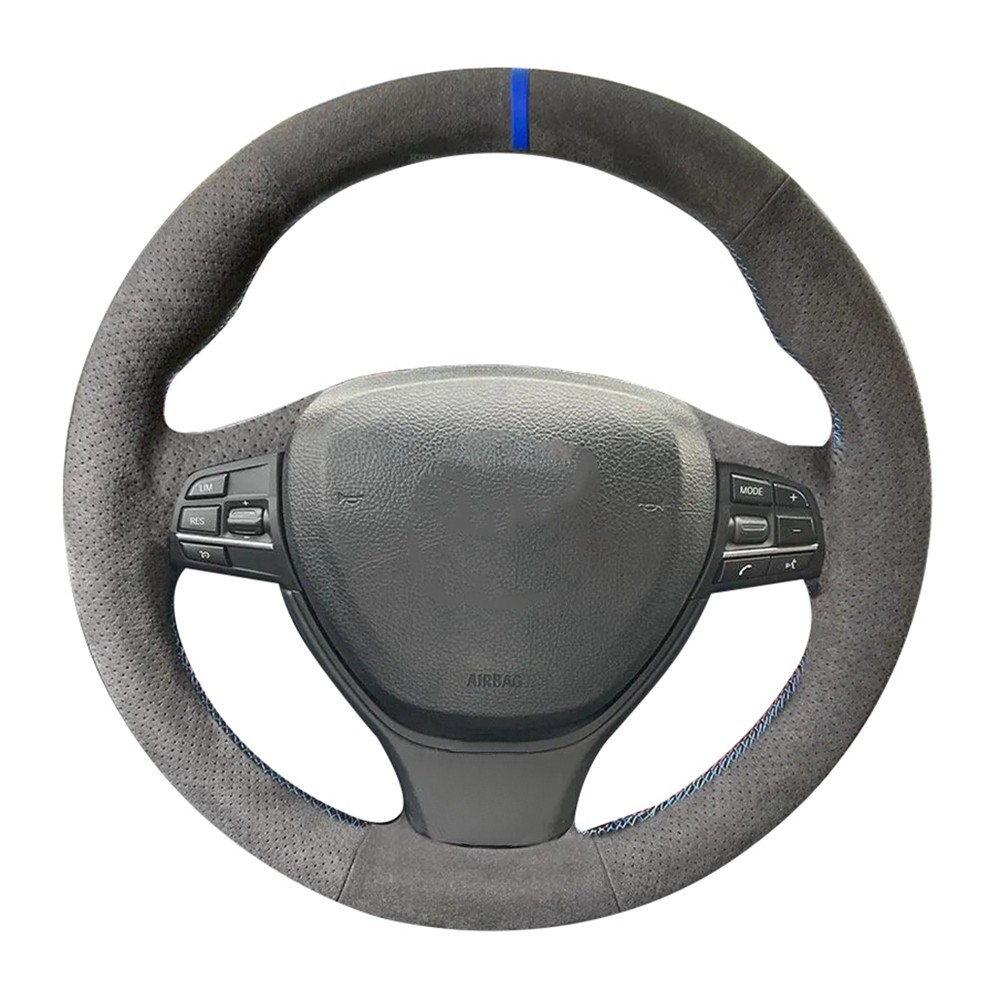 Car Steering Wheel Cover Anti Slip Breathable - Penutup setir mobil kulit asli Suede