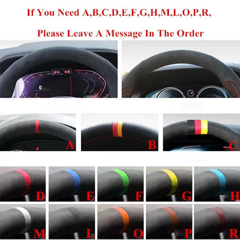 DIY disesuaikan untuk KIA K5 D - Car Steering Wheel Cover Anti Slip Breathable ulasan dan harga