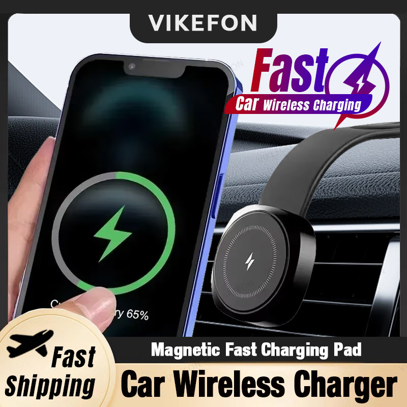 Pengisi Daya Nirkabel Magnetik - Wireless Car Charger Mount Fast Charging ulasan dan harga