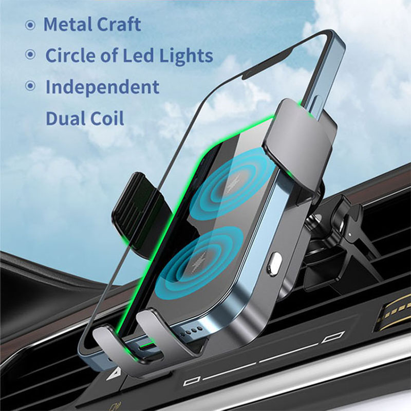Pengisi Daya Nirkabel Qi2, Dud - Wireless Car Charger Mount Fast Charging ulasan dan harga