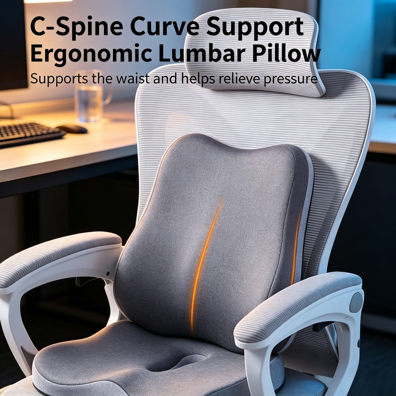 Bantalan Kursi Busa Memori unt - Memory Foam Car Neck Pillow Lumbar Support ulasan dan harga