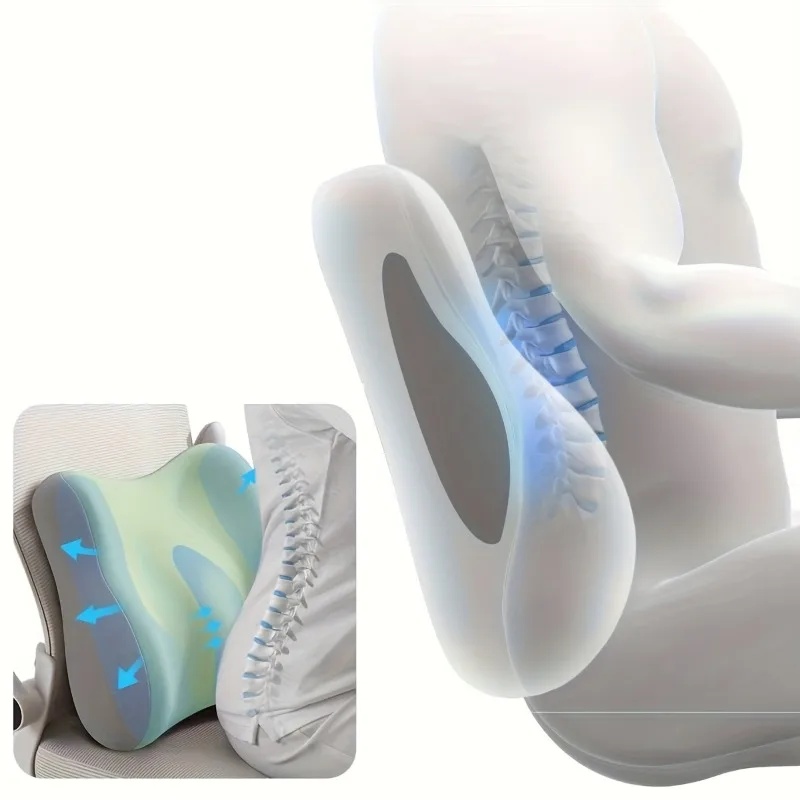 Bantalan Kursi Busa Memori unt - Memory Foam Car Neck Pillow Lumbar Support ulasan dan harga