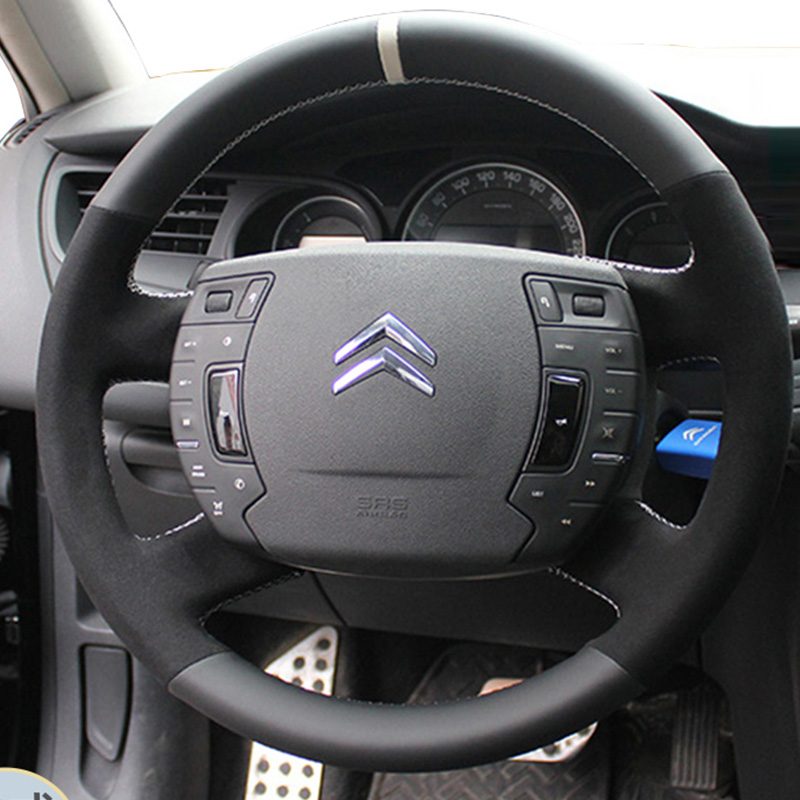 Untuk Citroen C5 2007-2015 Sar - Car Steering Wheel Cover Anti Slip Breathable ulasan dan harga