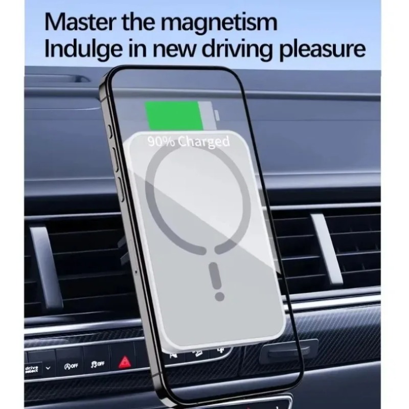 Pengisi Daya Nirkabel Magnetik - Wireless Car Charger Mount Fast Charging ulasan dan harga