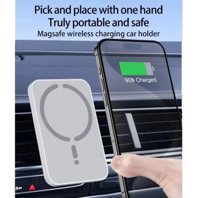 Pengisi Daya Nirkabel Magnetik - Wireless Car Charger Mount Fast Charging ulasan dan harga