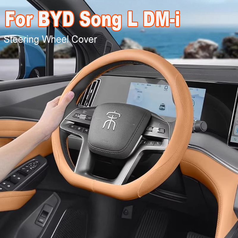 Untuk BYD Song L DM-i Penutup  - Car Steering Wheel Cover Anti Slip Breathable ulasan dan harga