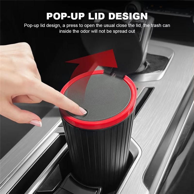 Tempat Sampah Mobil Tipe A60E- - Waterproof Car Trash Can With Lid ulasan dan harga