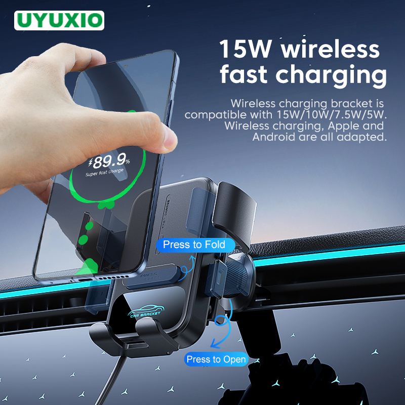 UYUXIO Air Vent Car Mount Phon - Wireless Car Charger Mount Fast Charging ulasan dan harga