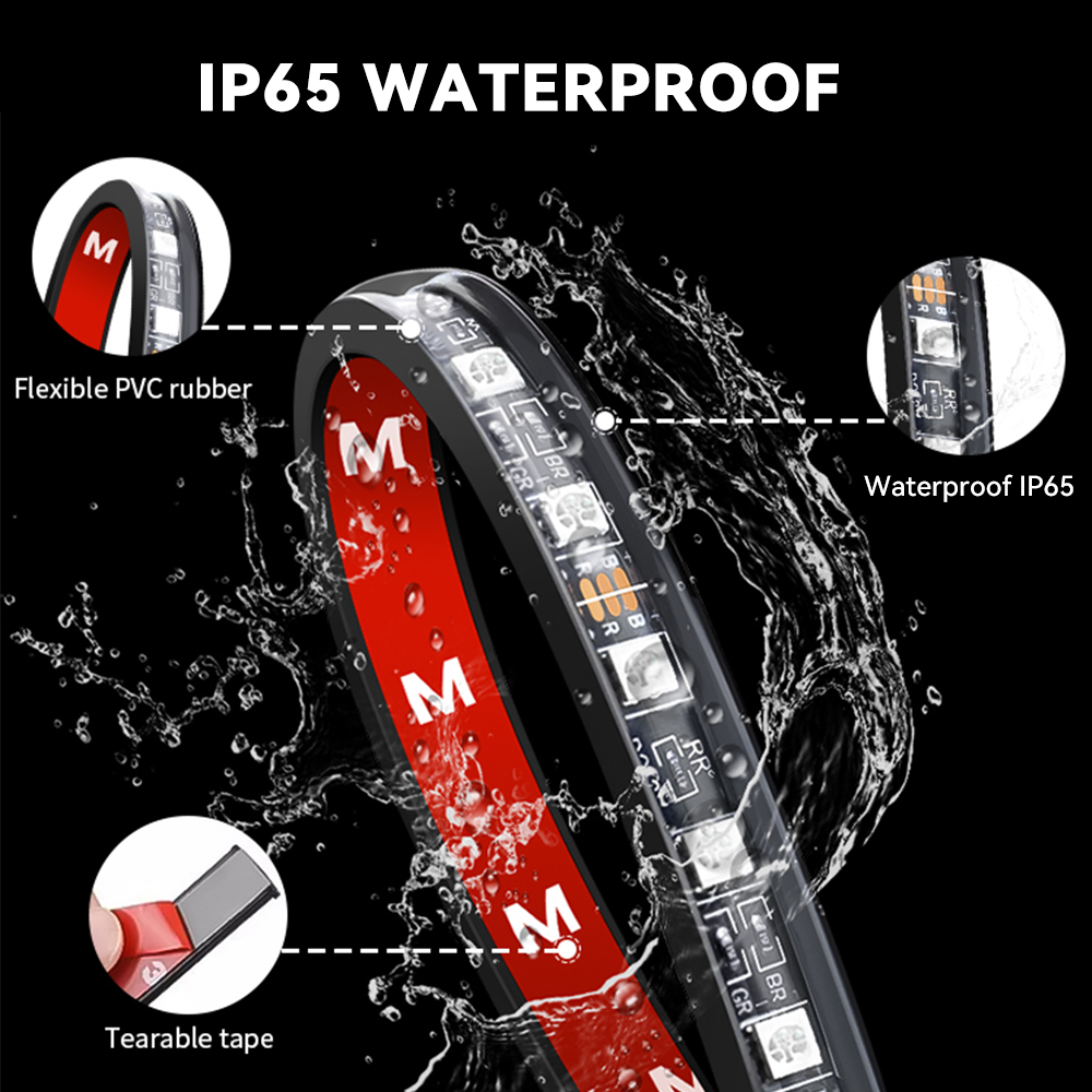 Lampu Strip kaki Interior mobi - Led Ambient Interior Car Lights App Control ulasan dan harga
