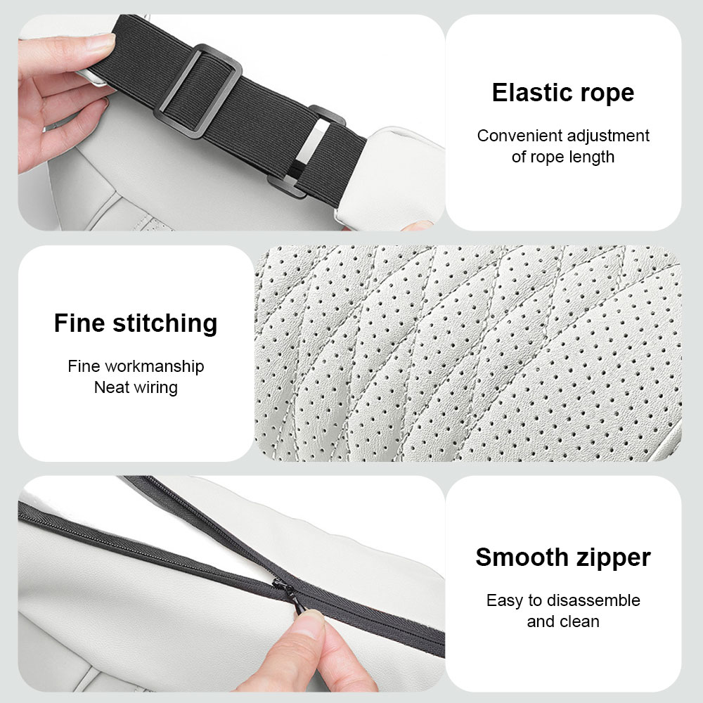 Bantal Leher Busa Memori Penya - Memory Foam Car Neck Pillow Lumbar Support ulasan dan harga